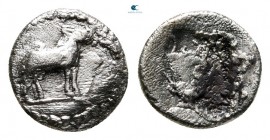 Macedon. Mende 480-450 BC. Hemiobol AR
