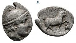Thrace. Ainos circa 406-405 BC. Diobol AR