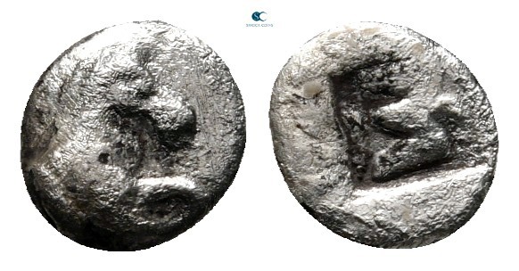 Kings of Thrace. circa 464-444 BC. Odrysian. Sparadokos (?)
Hemiobol AR

7 mm...