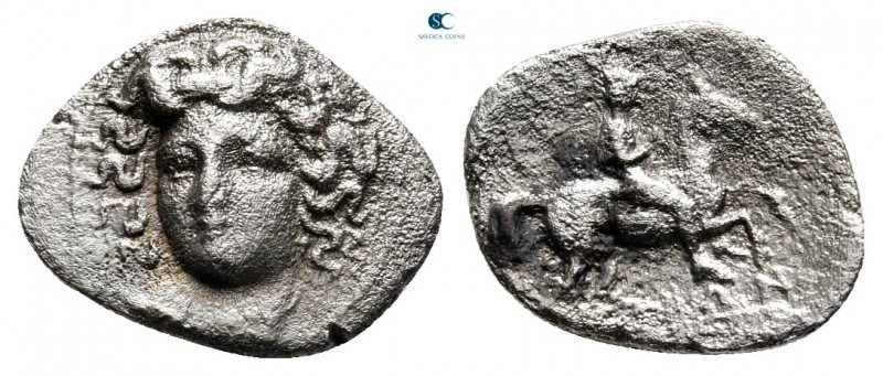 Thessaly. Larissa circa 356-320 BC. 
Trihemiobol AR

14 mm., 1,16 g.



n...
