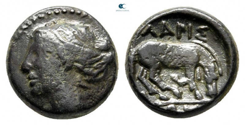 Thessaly. Larissa circa 300-200 BC. 
Chalkous Æ

11 mm., 2,05 g.



very ...