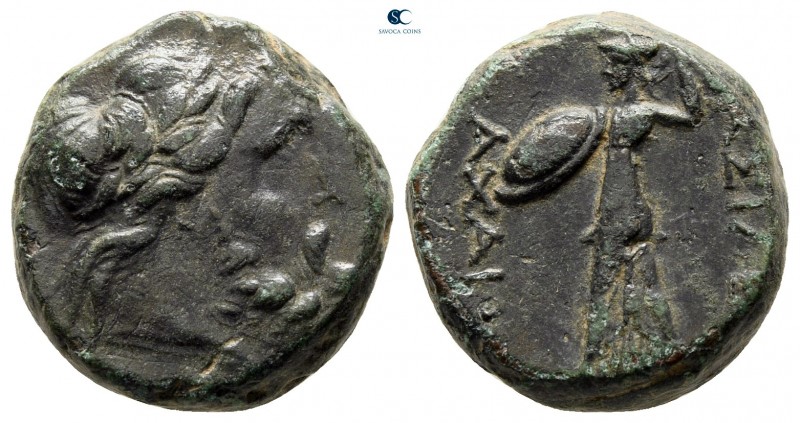 Seleukid Kingdom. "Zeus" mint, probably in Pisidia. Achaios 220-214 BC. 
Bronze...