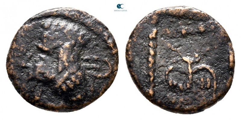 Kings of Parthia. AD 105-147. Vologases III (?)
Bronze Æ

12 mm., 0,94 g.

...