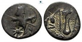 Persia. Achaemenid Empire. Uncertain mint. Time of Artaxerxes III to Darios III circa 350-333 BC. Unit Æ