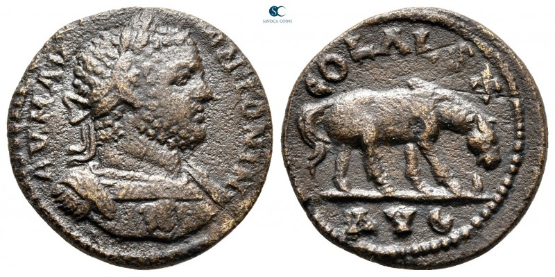 Troas. Alexandreia. Caracalla AD 198-217. 
Bronze Æ

23 mm., 8,29 g.



v...