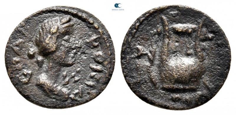Aiolis. Myrina. Pseudo-autonomous issue circa AD 100-200. 
Bronze Æ

13 mm., ...