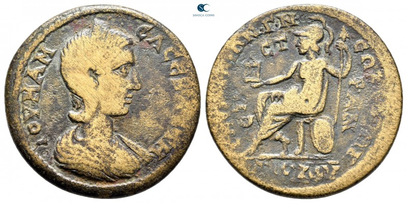 Ionia. Smyrna. Julia Mamaea AD 225-235. 
Bronze Æ

30 mm., 12,94 g.



ne...