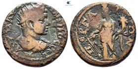Pamphylia. Perge. Elagabalus AD 218-222. Bronze Æ