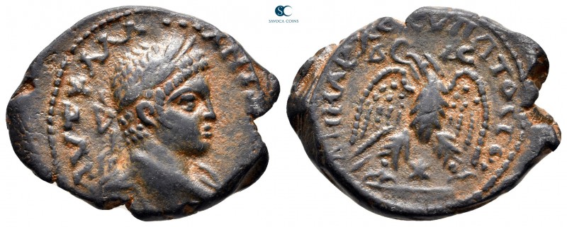 Seleucis and Pieria. Antioch. Elagabalus AD 218-222. 
Tetradrachm BI

30 mm.,...