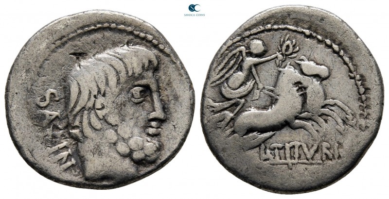 L. Titurius L.f. Sabinus 89 BC. Rome
Denarius AR

19 mm., 3,49 g.



near...
