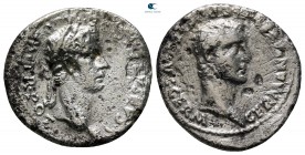 Caligula, with Germanicus  AD 37-41. Rome. Denarius AR
