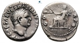 Vespasian AD 69-79. Rome. Denarius AR