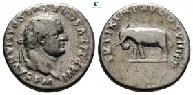 Titus AD 79-81. Rome. Denarius AR