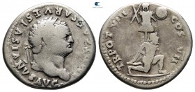 Titus AD 79-81. Rome. Denarius AR