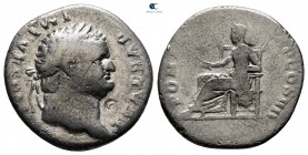 Titus AD 79-81. Rome. Denarius AR