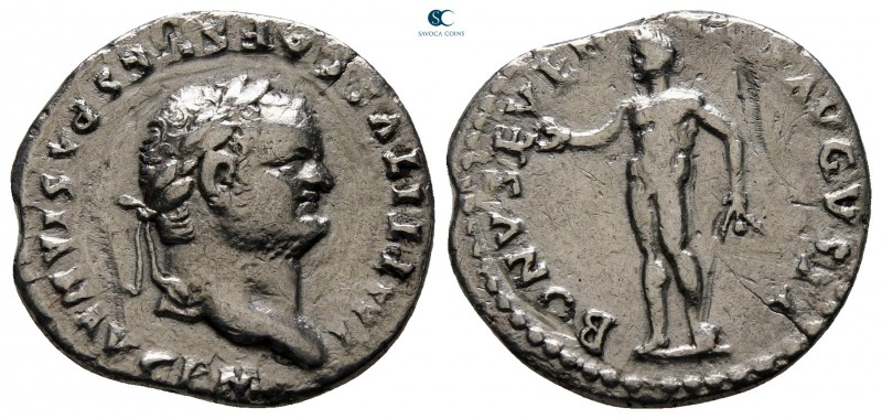 Titus AD 79-81. Rome
Denarius AR

19 mm., 2,62 g.



nearly very fine