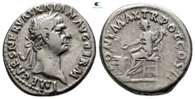 Trajan AD 98-117. Rome. Denarius AR