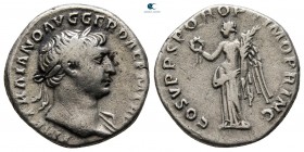 Trajan AD 98-117. Rome. Denarius AR