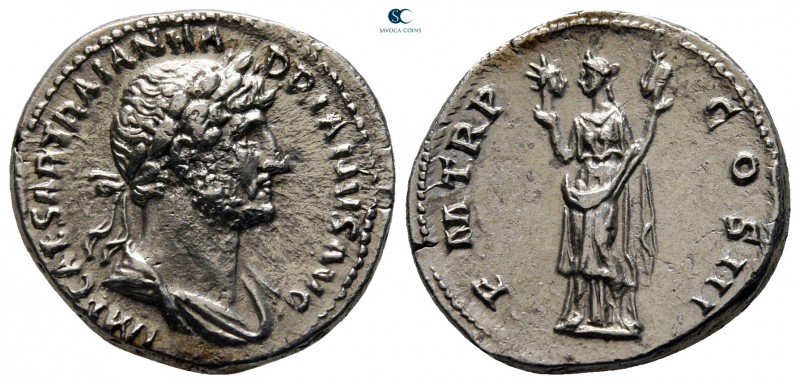 Hadrian AD 117-138. Rome
Denarius AR

18 mm., 3,42 g.



very fine