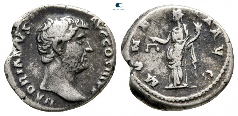 Hadrian AD 117-138. Rome
Denarius AR

16 mm., 3,20 g.



nearly very fine