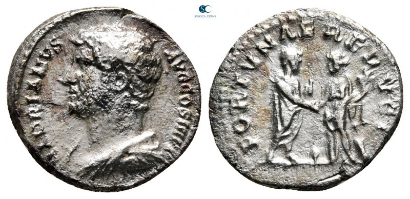 Hadrian AD 117-138. Rome
Denarius AR

16 mm., 2,95 g.



nearly very fine