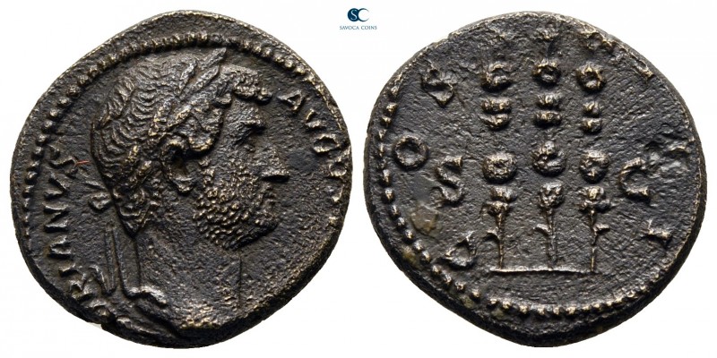 Hadrian AD 117-138. Rome
Semis Æ

17 mm., 3,09 g.



very fine
