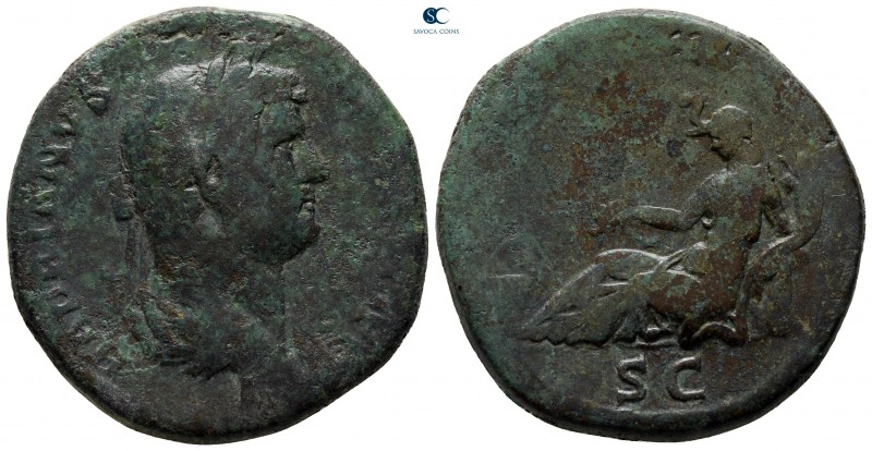 Hadrian AD 117-138. Rome
Sestertius Æ

32 mm., 24,09 g.



nearly very fi...
