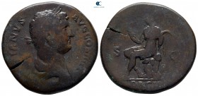 Hadrian AD 117-138. Rome. Sestertius Æ