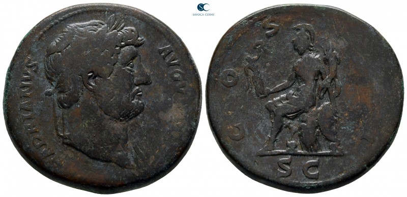 Hadrian AD 117-138. Rome
Sestertius Æ

34 mm., 29,13 g.



nearly very fi...