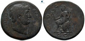 Hadrian AD 117-138. Rome. Sestertius Æ