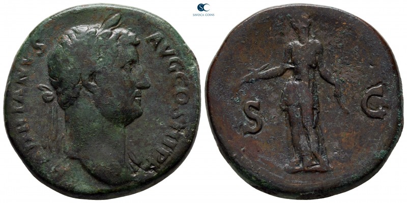 Hadrian AD 117-138. Rome
Sestertius Æ

30 mm., 24,68 g.



nearly very fi...