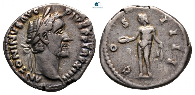 Antoninus Pius AD 138-161. Rome
Denarius AR

18 mm., 3,35 g.



very fine