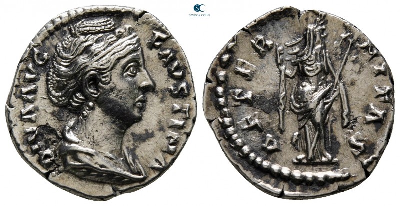 Diva Faustina I Died AD 140-141. Rome
Fourreé Denarius (?)

17 mm., 2,64 g.
...