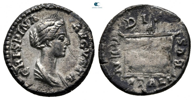 Crispina, wife of Commodus AD 178-182. Rome
Denarius AR

18 mm., 2,84 g.

...