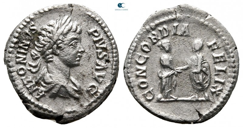 Caracalla AD 198-217. Rome
Denarius AR

20 mm., 3,20 g.



very fine