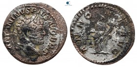 Caracalla AD 198-217. Rome. Fourreé Denarius