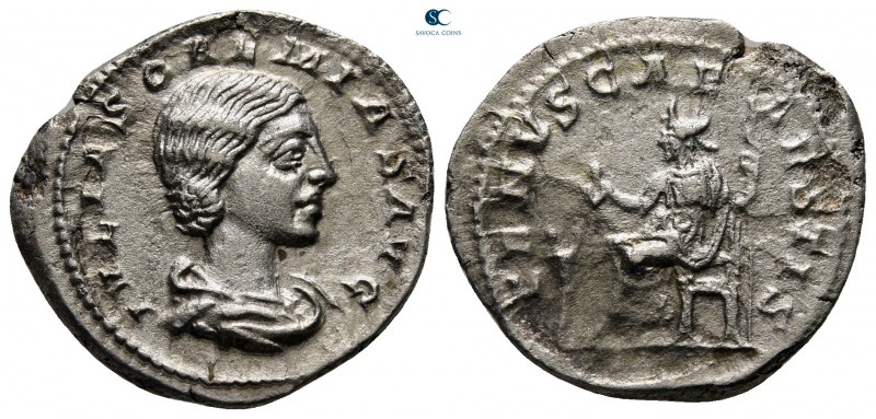 Julia Soaemias AD 218-222. Rome
Denarius AR

20 mm., 2,56 g.



very fine