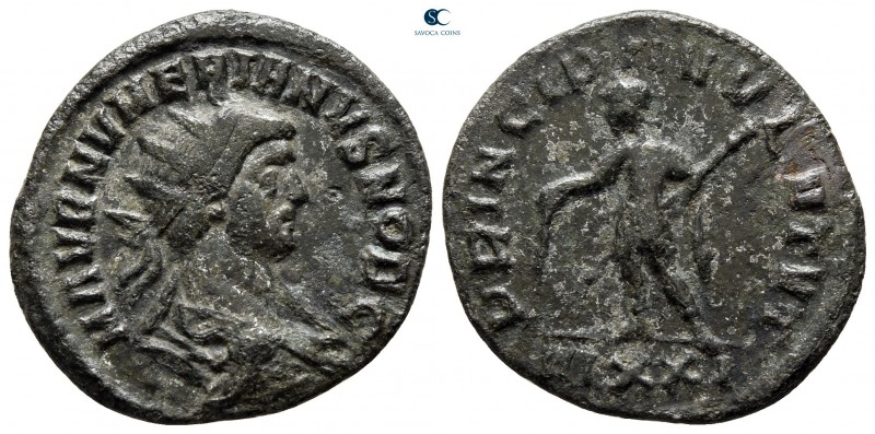 Numerian, as Caesar AD 282-283. Ticinum
Antoninianus Æ

22 mm., 3,21 g.


...