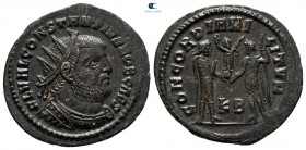 Constantius I, as Caesar AD 293-305. Cyzicus. Radiatus Æ