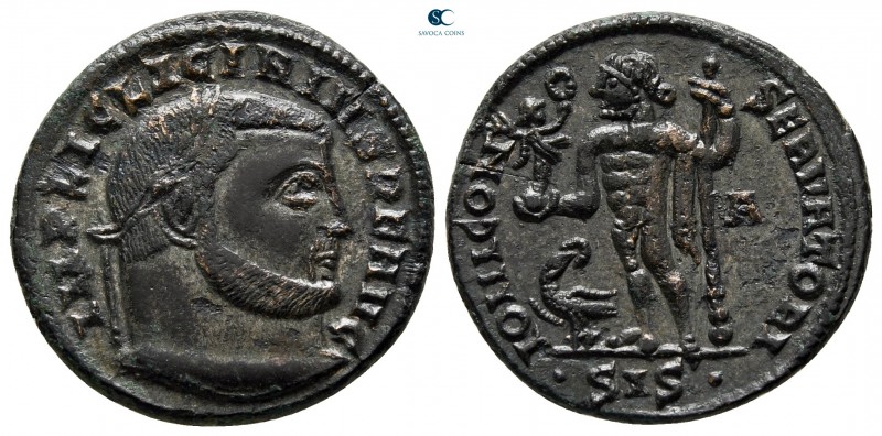 Licinius I AD 308-324. Siscia
Follis Æ

20 mm., 3,48 g.



very fine