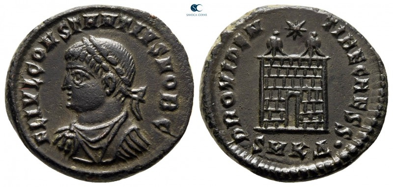 Constantius II, as Caesar AD 324-337. Cyzicus
Follis Æ

18 mm., 3,75 g.


...