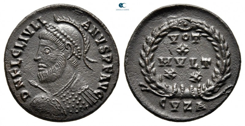 Julian II AD 360-363. Struck 361-363 A. Cyzicus
Follis Æ

18 mm., 2,96 g.

...
