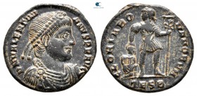 Valentinian I AD 364-375. Thessaloniki. Follis Æ