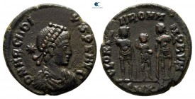 Arcadius AD 383-408. Cyzicus. Follis Æ