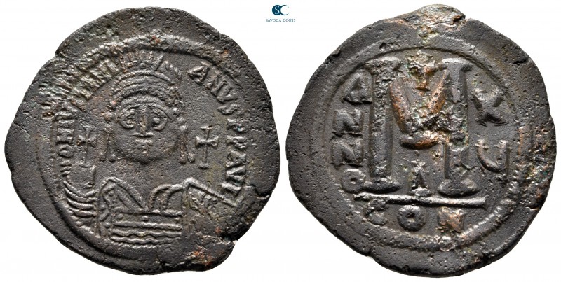 Justinian I AD 527-565. Constantinople
Follis Æ

38 mm., 23,43 g.



very...