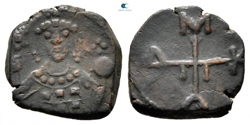 Manuel I Comnenus AD 1143-1180. Thessalonica
Half tetarteron Æ

15 mm., 1,83 ...