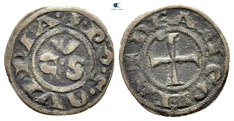 Republic circa AD 1200-1400. Ancona
Denaro

16 mm., 0,55 g.



nearly ver...
