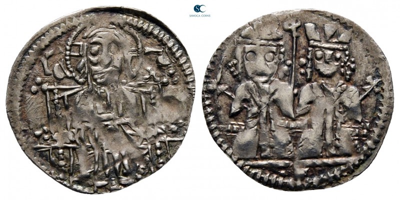 Stefan Uroš IV Dušan AD 1345-1355. 
Groš AR

15 mm., 0,43 g.



very fine...