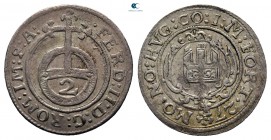 Germany. Montfort. Hugo IV AD 1621-1662. 1/2 Batzen 1627