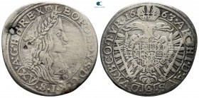 Germany. Leopold I AD 1657-1705. 15 Kreuzer 1663